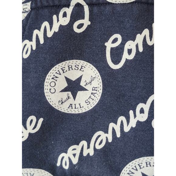 Converse Blue/Gray Star Logo All Over Skater Sweatshirt Hoodie Youth Sz 6 K0015 - Picture 3 of 5